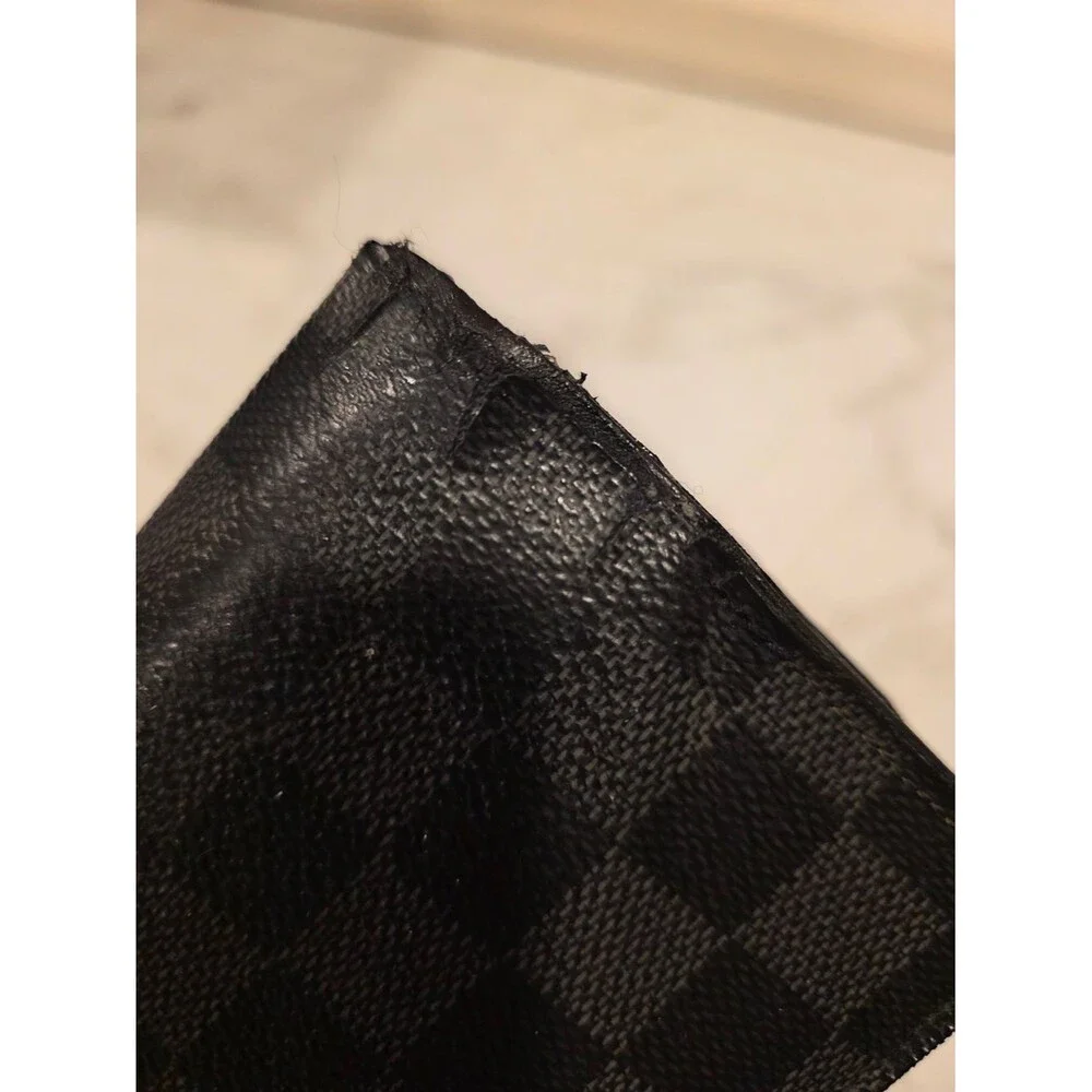 Louis Vuitton Damier Graphite Long Wallet Black Gray Made in France